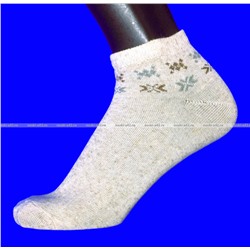 Василина носки женские укороченные лен гладкие