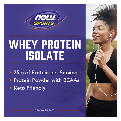 NOW Foods Sports, Whey Protein Isolate, Creamy Vanilla, 1.8 lbs (816 g)