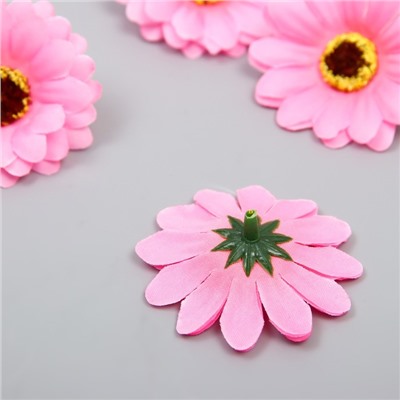 Бутон на ножке для декорирования "Хризантема-ромашка розовая" d=5 см
