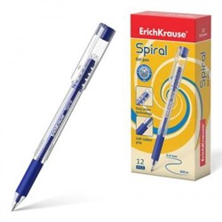 Ручка гелевая Spiral 0.5мм синяя 48177 Erich Krause {Китай}