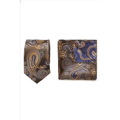 Набор из 2 аксессуаров: галстук платок "Сильные духом" SIGNATURE #950201