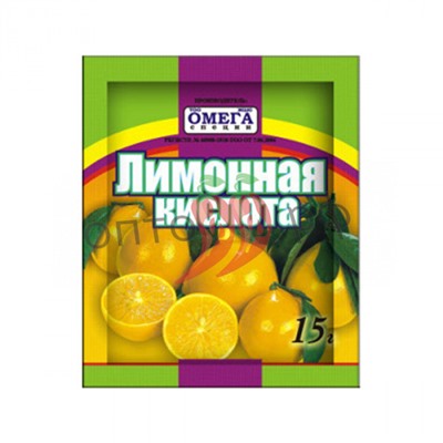 Омега Лимонная кислота 15гр.(кор*200)
