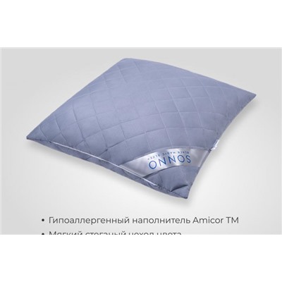 Подушка SONNO AURA гипоаллергенный наполнитель Amicor TM (Серый)