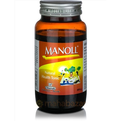 Аюрведический сироп Манол, 400 г, производитель Чарак; Manoll natural health tonic, 400 g, Charak