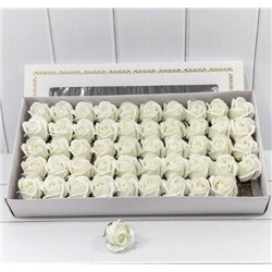 Декоративный цветок-мыло "Роза" Белый 5.5*4 см 420055/24