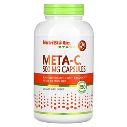 NutriBiotic Immunity, Meta-C, 500 mg, 250 Gluten Free Capsules