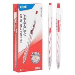 Ручка автоматическая шариковая Arrow EQ24-RD красная 0.7мм (1503204) Deli {Китай}