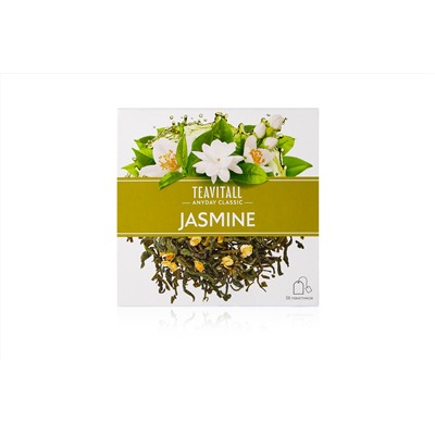 Чай зелёный TEAVITALL ANYDAY CLASSIC «Жасмин», 38 ф/п