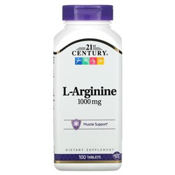 21st Century L-Arginine, 1,000 mg, 100 Tablets