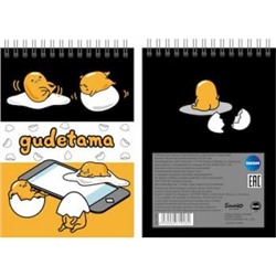 Блокнот А5  60л клетка "Gudetama" 71928 Centrum {Россия}