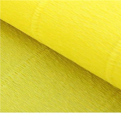 Бумага гофрированная 49121574 лимонно-желтая Италия 50 см*2.5 м 180 г