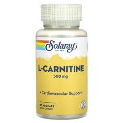 Solaray L-Carnitine, 500 mg, 30 VegCaps