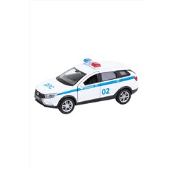 Игрушка модель машины 1:34-39 LADA VESTA SW CROSS полиция ДПС WELLY #267380