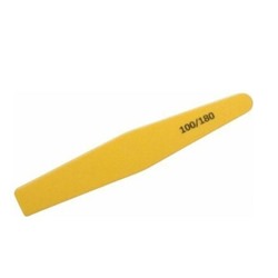 Пилка-баф для ногтей WS-1121 Weisen желтая 100/180 18 см
