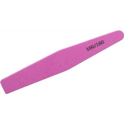 Пилочка-баф для ногтей WS-1121 Weisen розовая, 100/180, 18 см