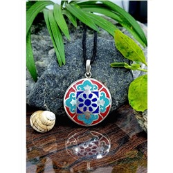 Серебряный кулон с Буддийским Амулетом, 16.38 г; Silver pendant with Buddhist Amulet, 16.38 g