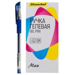 Ручка гелевая 0.5мм "Max" синяя (1473056) SILWERHOF {Китай}