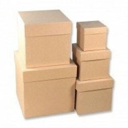 Набор подарочных коробок 5 в 1 куб 21*21*21 см Крафт 535792
