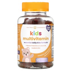 NutraChamps Kids Multivitamin, Strawberry, Passionfruit, Peach & Cherry, 120 Vegan Gummies