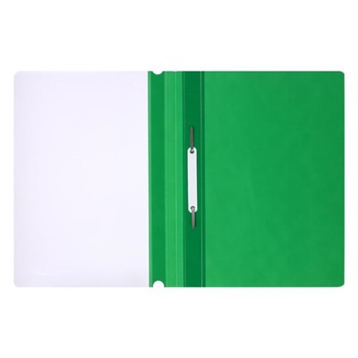 Папка-скоросшиватель Calligrata, А4, 120 мкм, зелёная, прозрачный верх