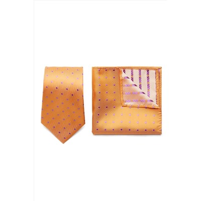 Набор из 2 аксессуаров: галстук платок "Власть" SIGNATURE #950206
