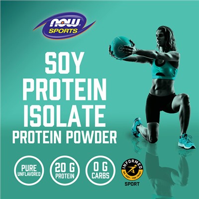 NOW Foods Sports, Soy Protein Isolate, Pure Unflavored, 2 lbs (907 g)