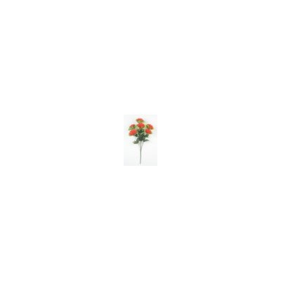 Искусственные цветы, Ветка в букете хризантема с листом 7 голов (1010237)