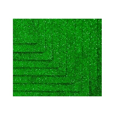 Фоамиран 50*50 см 2 мм Зеленый 019 с блестками 10 шт/уп