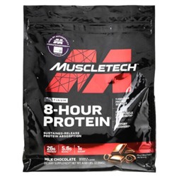 Muscletech Platinum 8-Hour Protein, Milk Chocolate, 4.60 lbs (2.09 kg)