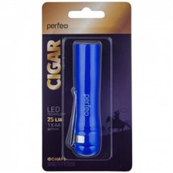 Фонарь "Cigar" 0,5Вт-LED, синий, 25LM, 1*АА, 1 режим PF_C3017 Perfeo {Китай}