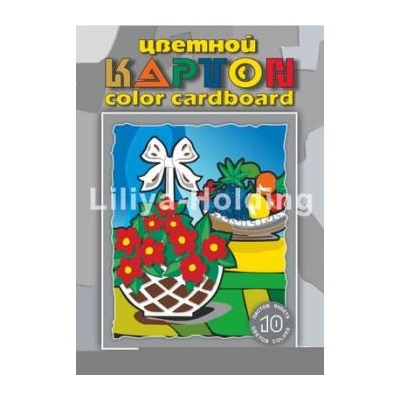 Набор цветного картона А3 10л 10цв "Натюрморт" НКЦ203/3 Лилия Холдинг {Россия}