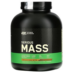 Optimum Nutrition Serious Mass, Protein Powder Supplement, Chocolate Peanut Butter, 6 lb (2.72 kg)