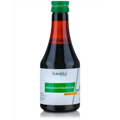 Сироп Индукантамритам, 200 мл, производитель Коттаккал Аюрведа; Indukantamritam Syrup, 200 ml, Kottakkal Ayurveda