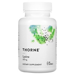 Thorne L-Lysine, 500 mg, 60 Capsules