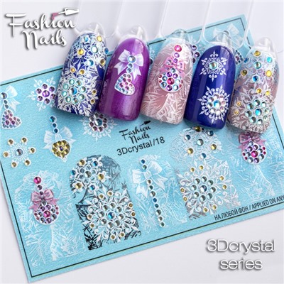 Fashion Nails, Слайдер-дизайн 3Dcrystal/18