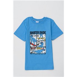 футболка детская с принтом 7443 (Голубой)