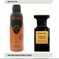 Дезодорант BEA'S 716 - Tom Ford Tobacco Vanille 200ml (U)