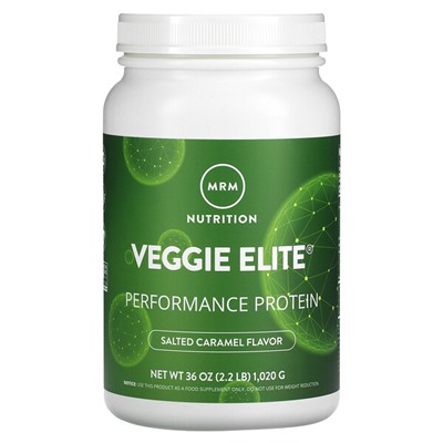 MRM Veggie Elite Performance Protein, Salted Caramel, 2.2 lb (1,020 g)