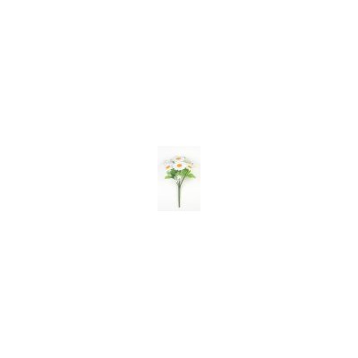 Искусственные цветы, Ветка в букете ромашка 10 голов(1010237) белый