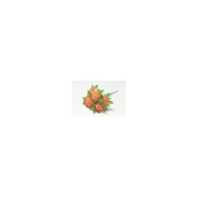 Искусственные цветы, Ветка в букете шафран с листом 6 голов (1010237) микс