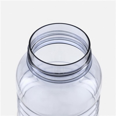 Бутылка для воды спортивная прозрачная, 2 л, 33 х 10.5 см, с ситом, микс