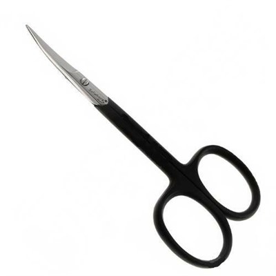 Маникюрные ножницы 212-071В заусеничные, черные ручки, лезвия 22 мм
