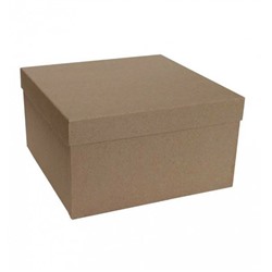 Подарочная коробка квадрат 20*20*10 см Крафт 530110