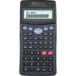 Калькулятор научный 10+2 разряда E1705 160х80х20 мм темно-синий (1460089) Deli {Китай}