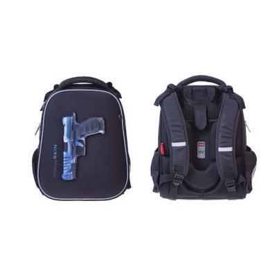 Рюкзак школьный "Ergonomic.Classic. Gun" 37х29х17 см 2 отделения 2 кармана (072930) 71048 Хатбер {Китай}