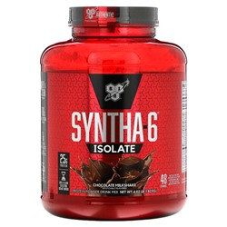 BSN Syntha-6 Isolate, Protein Powder Drink Mix, Chocolate Milkshake, 4.02 lb (1.82 kg)