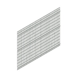 Панельное ограждение, 1.53 × 2.5 м, ячейка 200 × 55 мм, диметр прута 3.5 мм, цвет графит