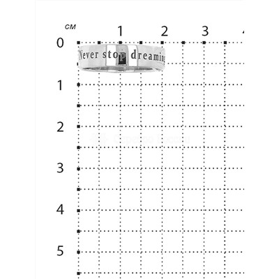 Кольцо из серебра родированное - Never stop dreaming (Не переставайте мечтать)