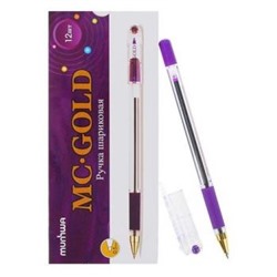 Ручка шариковая MC GOLD фиолетовая 0.5мм BMC-09 MunHwa {Корея}