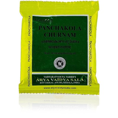 Панчакола Чурнам, для пищеварения, 10 г, производитель Коттаккал Аюрведа; Panchakola Churnam, 10 g, Kottakkal Ayurveda